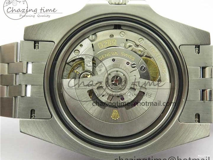 MiroTime 0401 GMT-Master II White Blue Diamonds Bezel 904L Steel GMF Best Edition Black Dial On Jubilee Bracelet SA3285 CHS V Original 2579